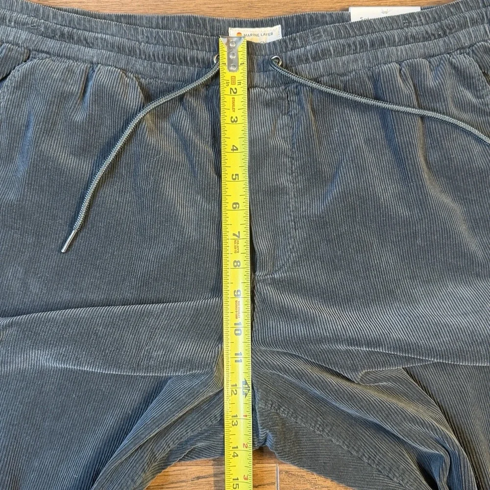 NWT Marine Layer Saturday Stretch Corduroy Slim Straight Green Pants XXL Preppy‎